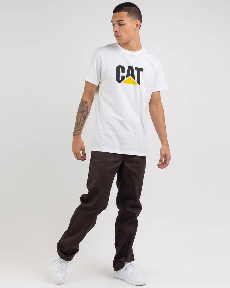 Cat Original Fit Logo T-Shirt for Mens