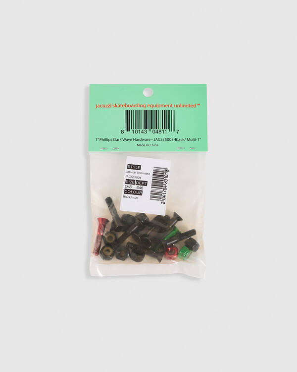 Jacuzzi Unlimited Dark Wave 1" Phillips Deck Bolts for Unisex