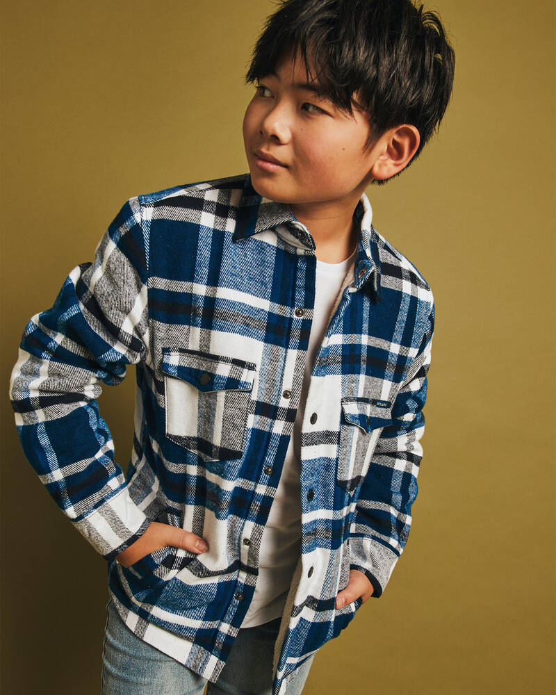 Skylark Boys' Segmented Long Sleeve Shirt for Mens