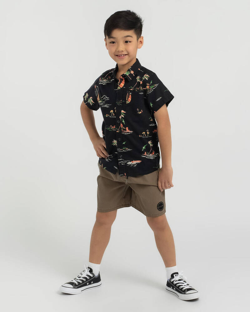Quiksilver Toddlers' Island Breeze Short Sleeve Shirt for Mens