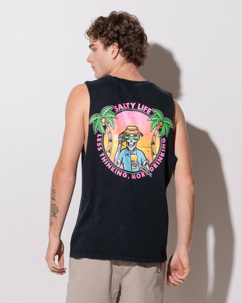Salty Life Flip Flop Fuel Muscle Tank for Mens
