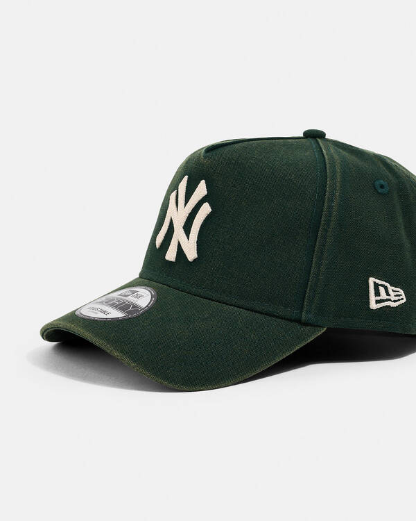New Era New York Yankees 9Forty A-Frame Seasonal Washed Canvas Cap for Mens