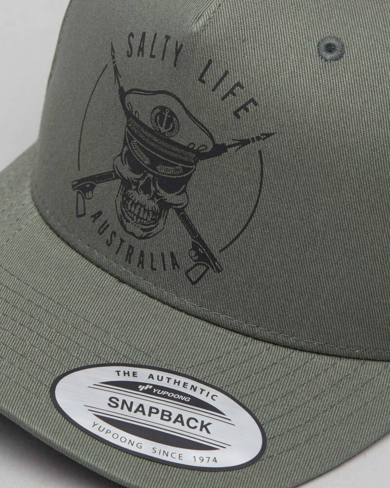 Salty Life Oceans Folly Snapback Cap for Mens image number null