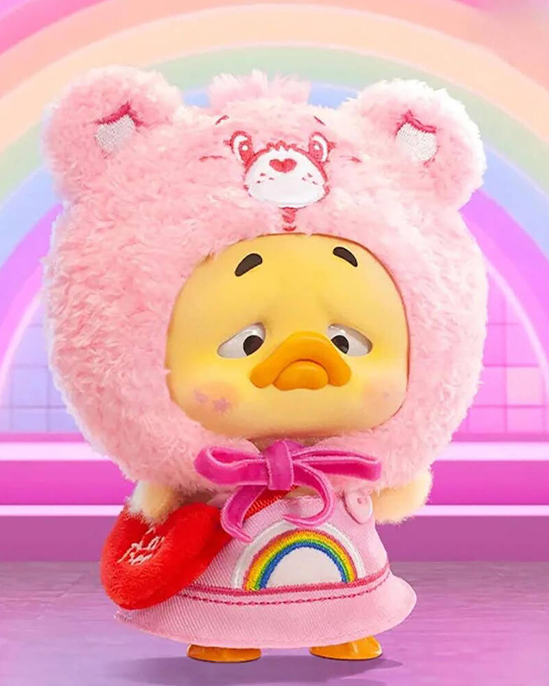 Upset Duck Care Bears x Upset Duck Neon Sweetheart Duck Blind Box for Unisex
