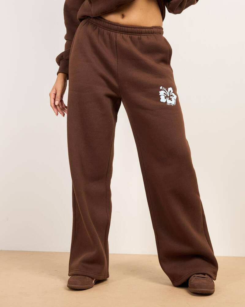 Malibu Lounge Malibu Lounge Hibiscus Sweatpants for Womens