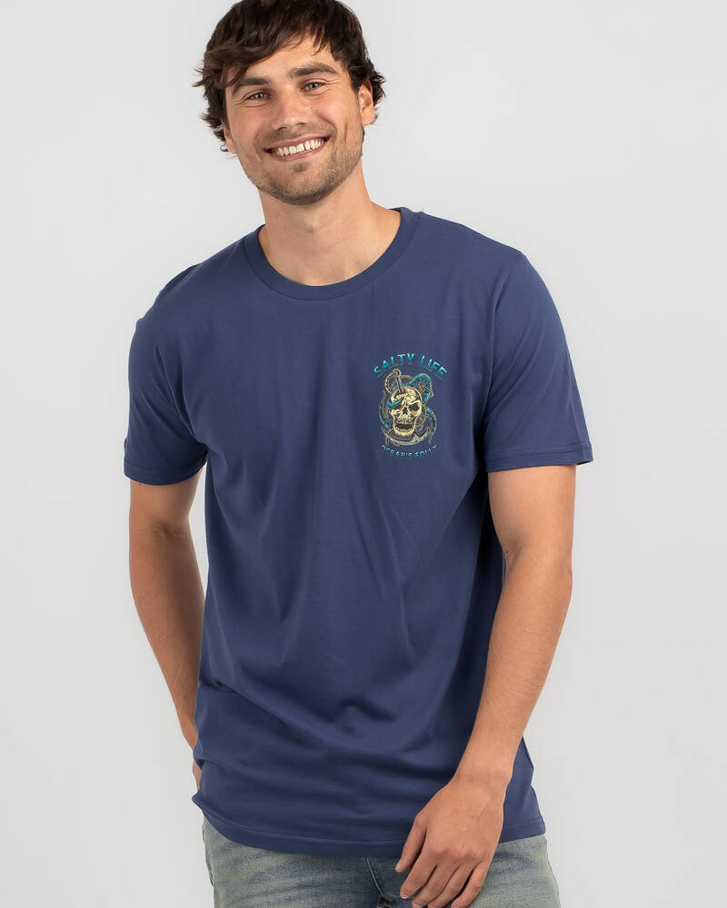 Salty Life Oceans T-Shirt for Mens