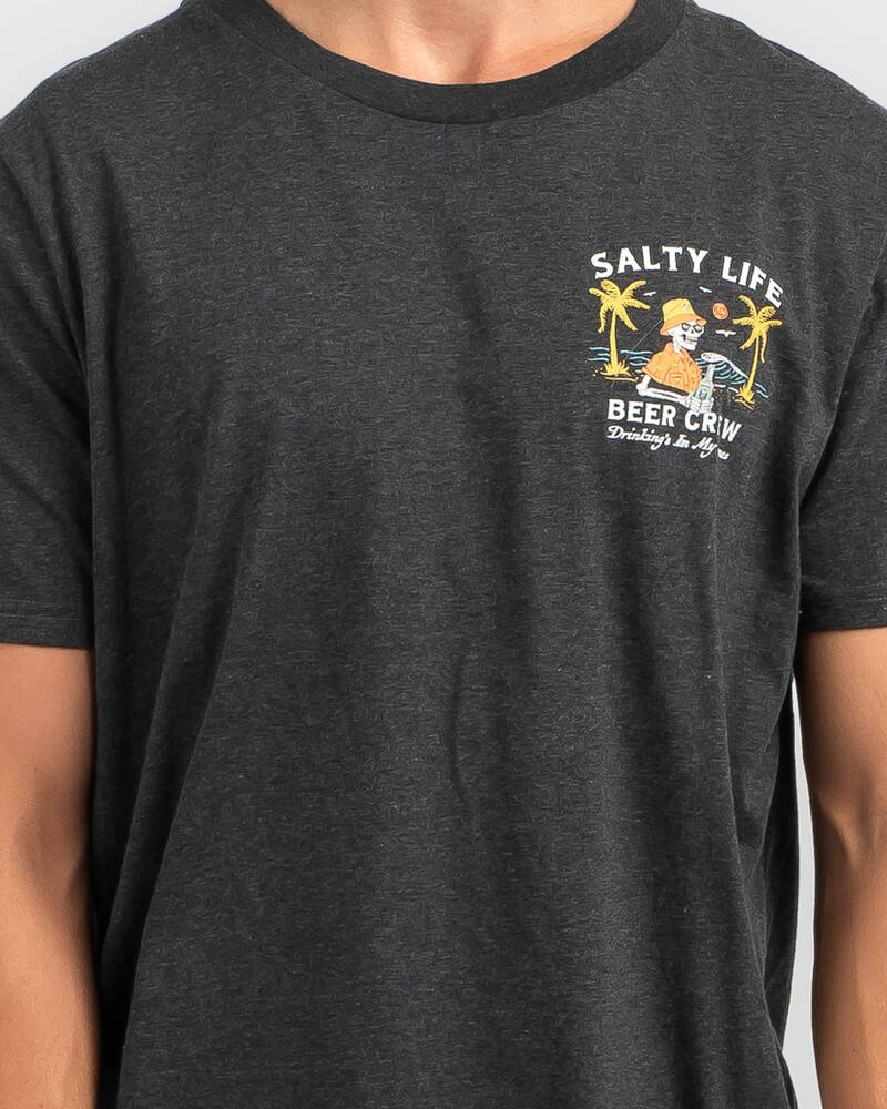 Salty Life Beer Me T-Shirt for Mens