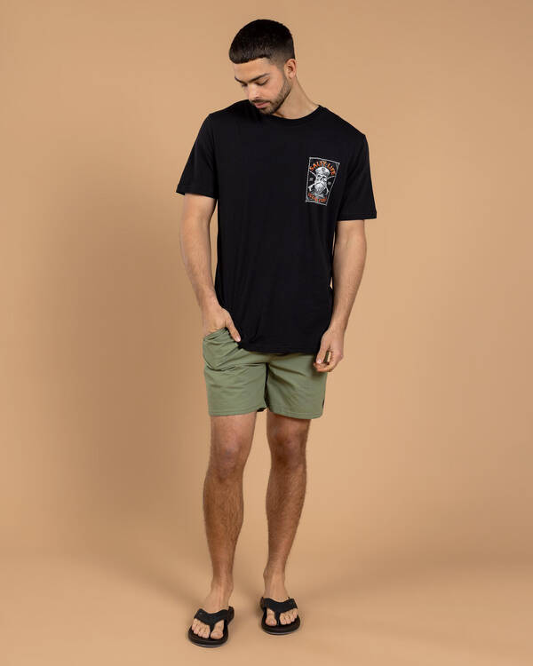 Salty Life Glint Elastic Waist Shorts for Mens