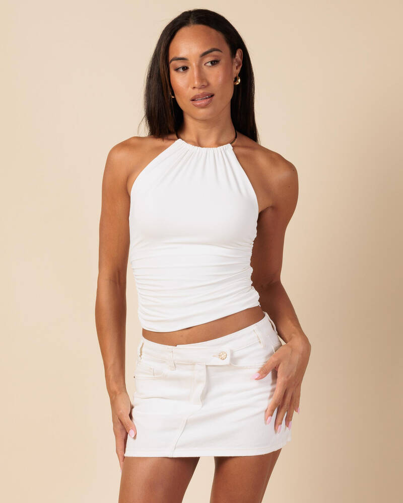 Ava And Ever Drew Halter Top for Womens