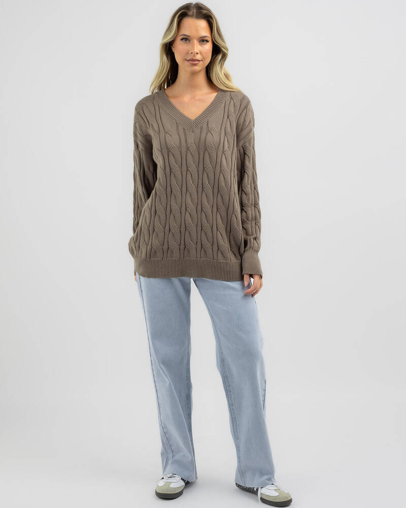 Ava And Ever Cambridge V Neck Knit Jumper for Womens