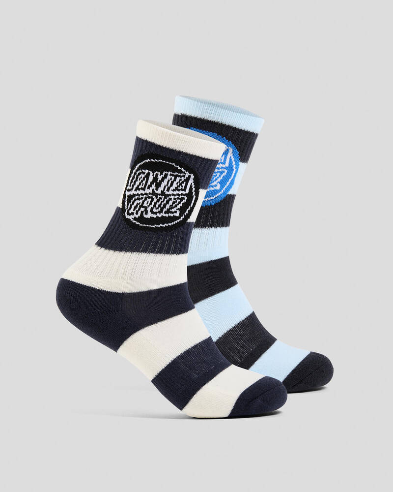 Santa Cruz Boys' Reverse Dot Crew Socks 2 Pack for Mens