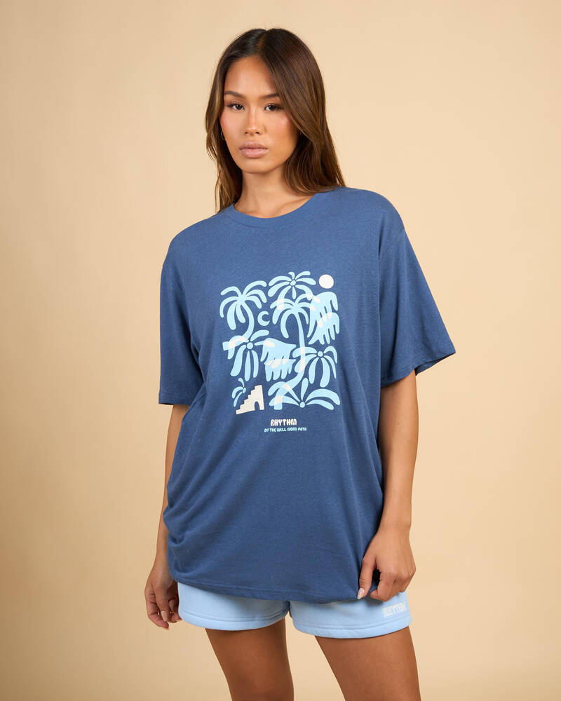 Rhythm Island Oversized T-Shirt for Womens