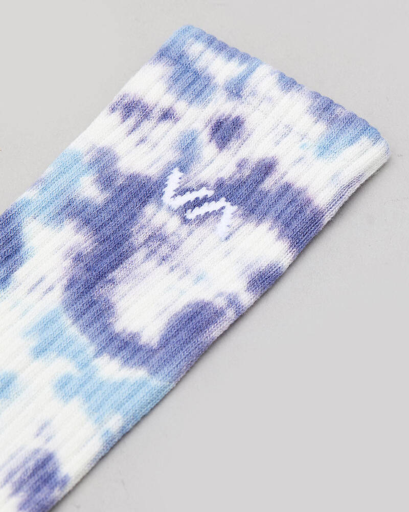 RVCA Tie Dye Crew Socks for Mens