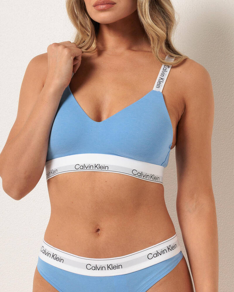 Calvin Klein Icon Cotton Modal Lightly Lined Bralette for Womens