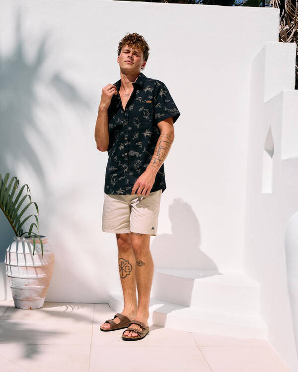 Billabong Slub Elastic 18" Walk Shorts for Mens