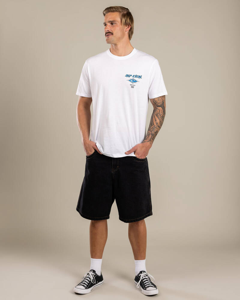 Rip Curl Fade Out Icon T-Shirt for Mens