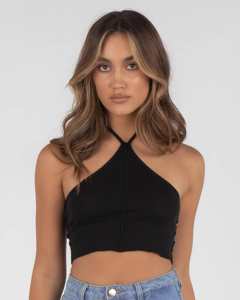 Into Fashions Cool Girl Halter Top for Womens