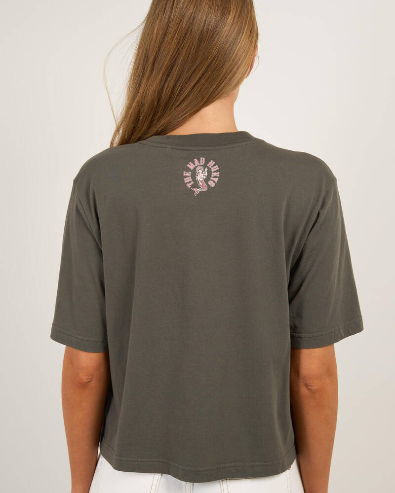 The Mad Hueys Mermaid Anchor Boxy T-Shirt for Womens