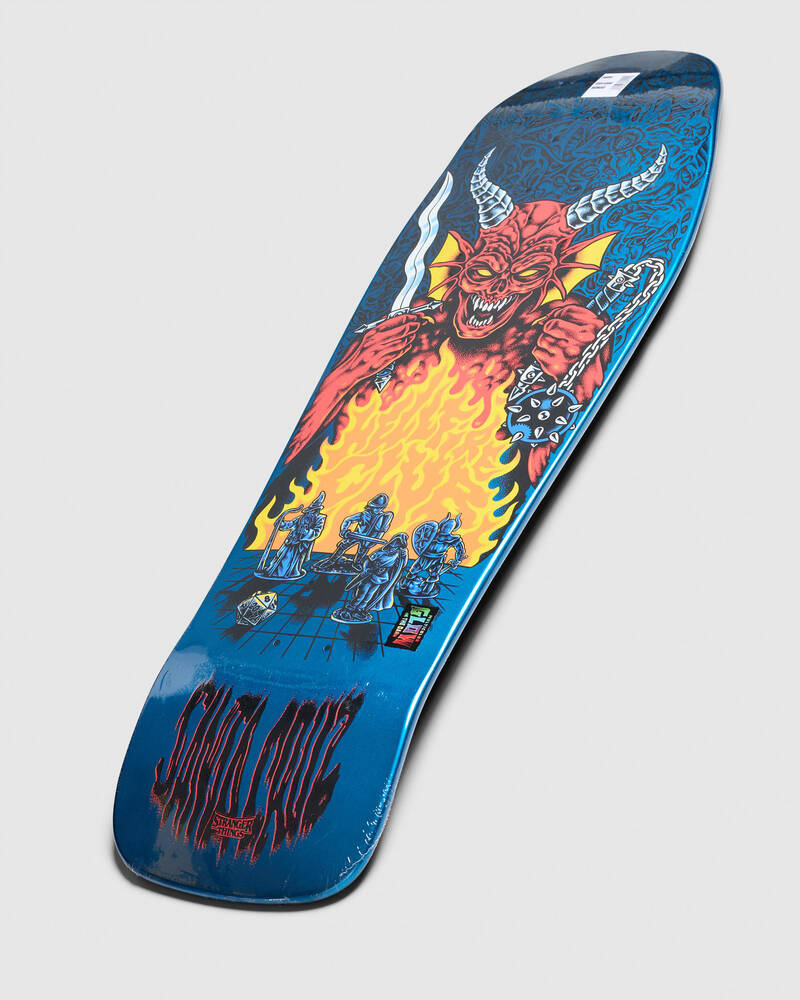 Santa Cruz Stranger Things Hellfire Pit 10" Skateboard Deck for Unisex