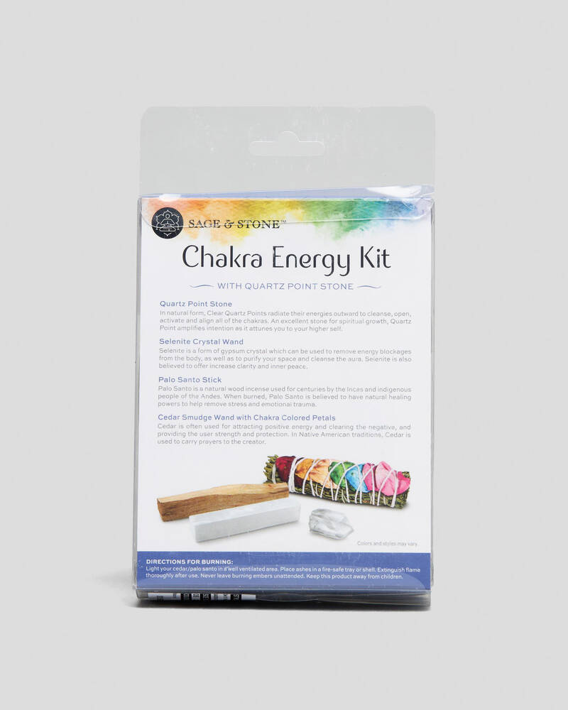Get It Now Sage & Stone Chakra Energy Kit for Unisex