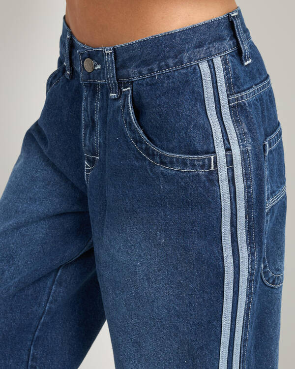 Rusty Flip Mommy DIY Low Rise Denim Jeans for Womens