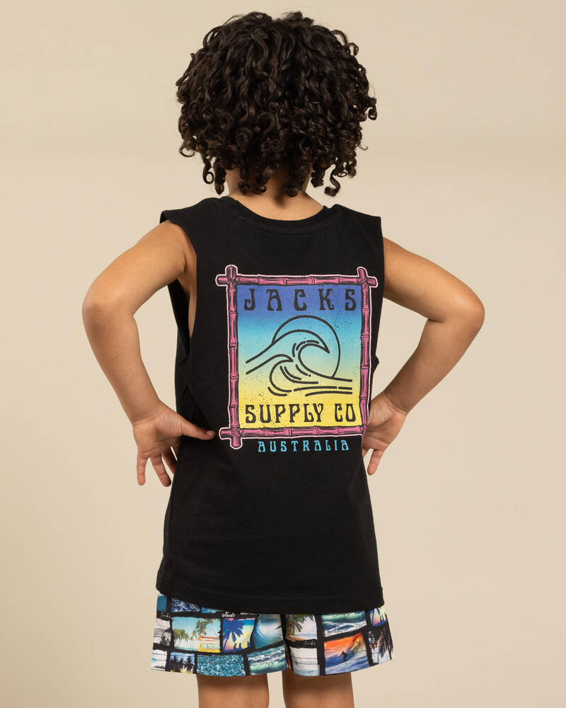 Jacks Toddlers' Surf Spectrum Muscle Tank for Mens