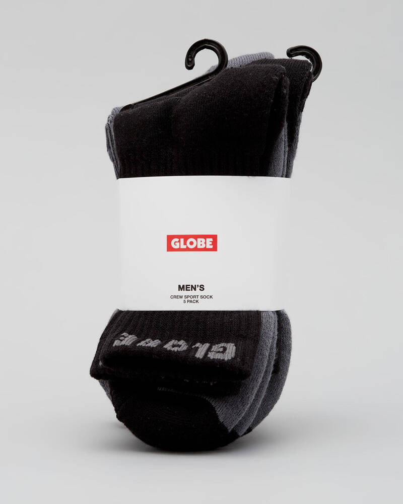 Globe Crew Socks 5 Pack for Mens