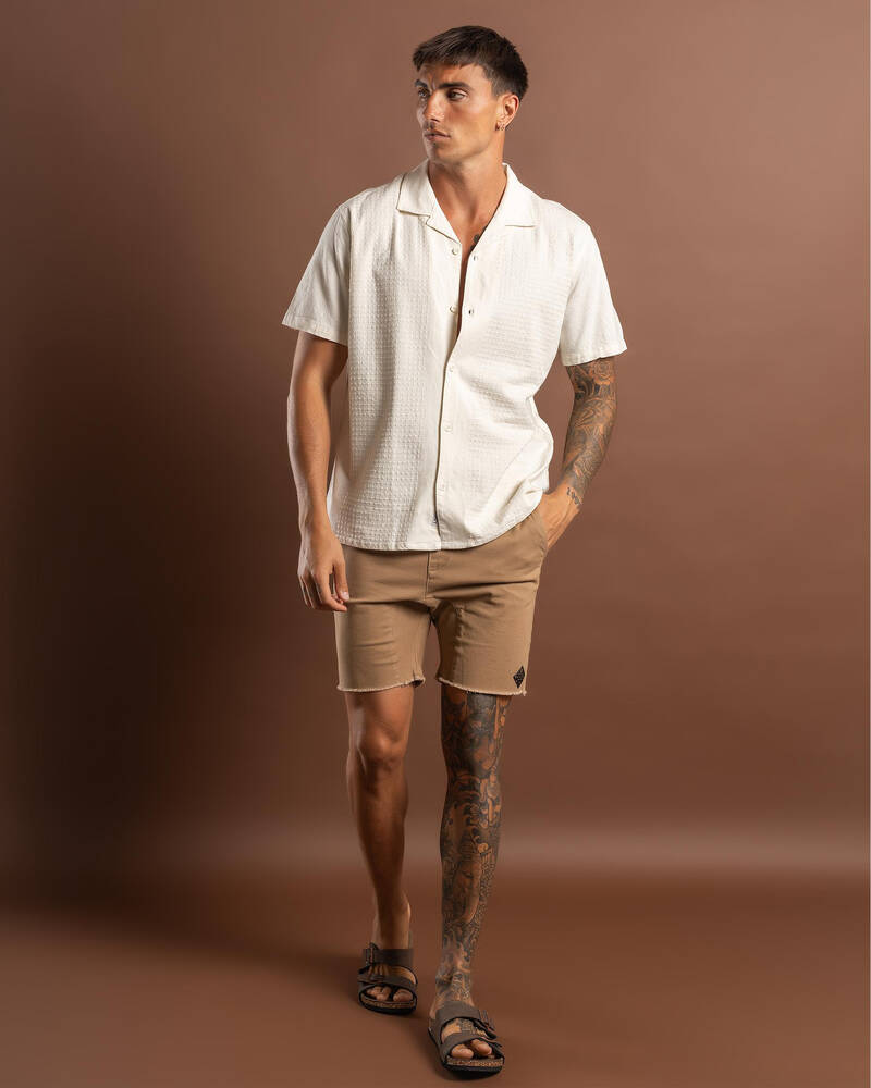 Kiss Chacey Hutton Relaxed Resort Short Sleeve Shirt for Mens