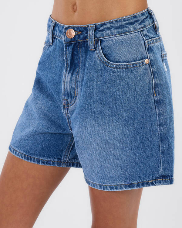 DESU Girls' Byron Mid Denim Shorts for Womens