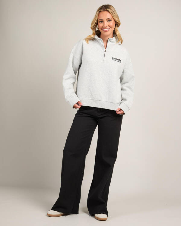 Rip Curl Surf Puff 1/4 Zip Sweatshirt for Womens