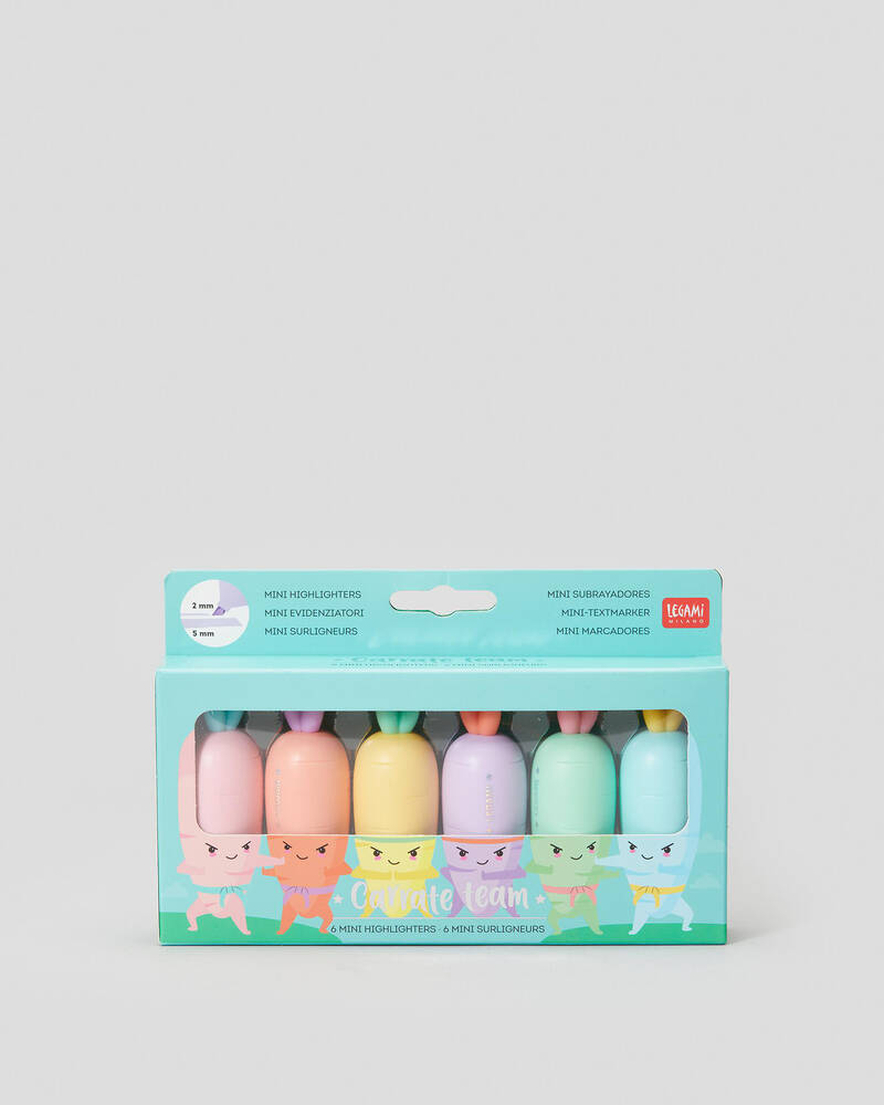 Mooloola 6 Mini Carrot Highlighters for Womens