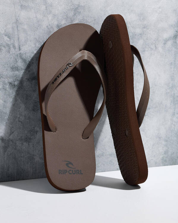Rip Curl Brand Logo Bloom Thongs for Mens