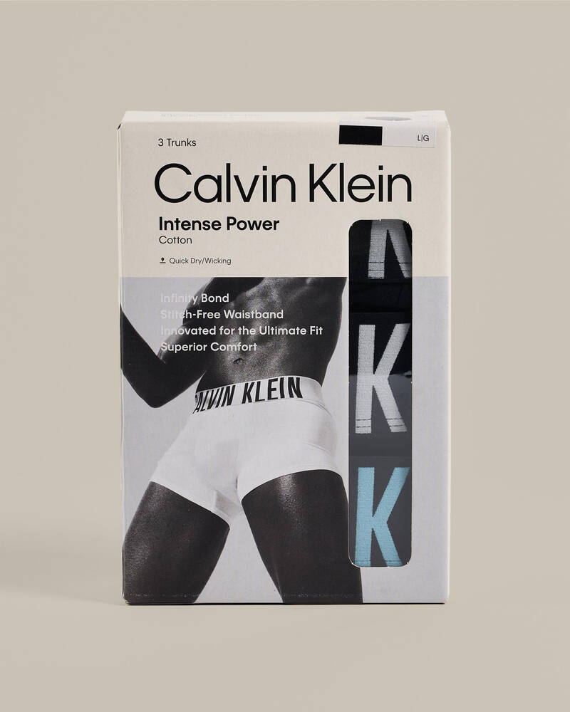 Calvin Klein Intense Power Cotton Stretch Trunk 3 Pack for Mens