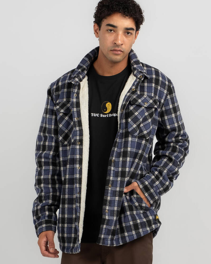 Town & Country Surf Designs Canyon Sherpa Flannel Shirt for Mens