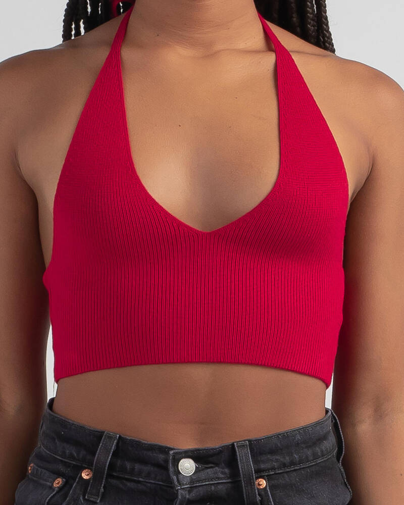 Mooloola Snoh Knit Halter Top for Womens