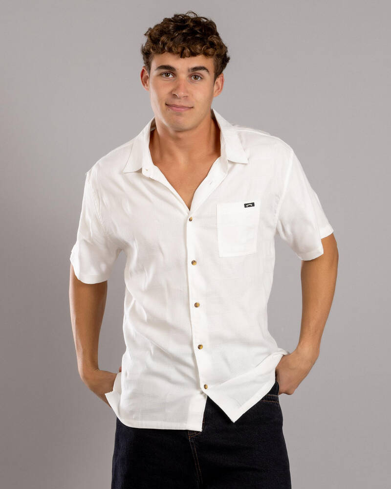 Billabong Sundays Jacquard Short Sleeve Shirt for Mens