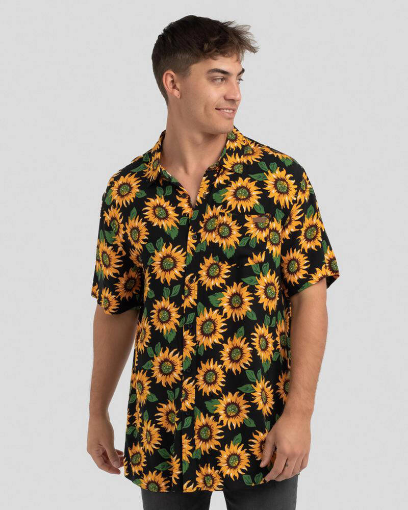 Skylark Sunflowers Short Sleeve Shirt for Mens