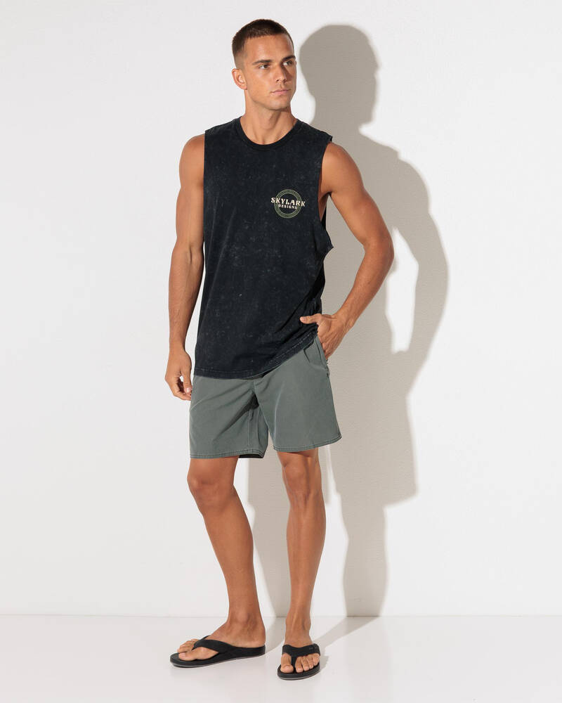 Skylark Reef Elastic Waist Shorts for Mens
