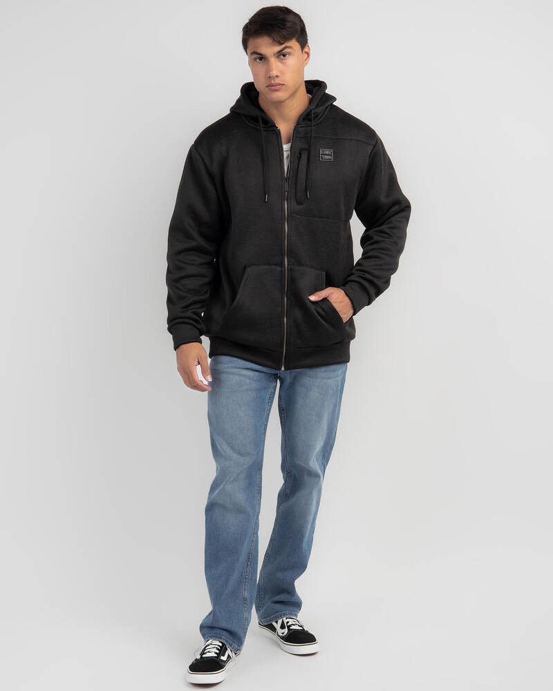Shop Dexter Devised Knit Hooded Jumper In Black Fast Shipping & Easy