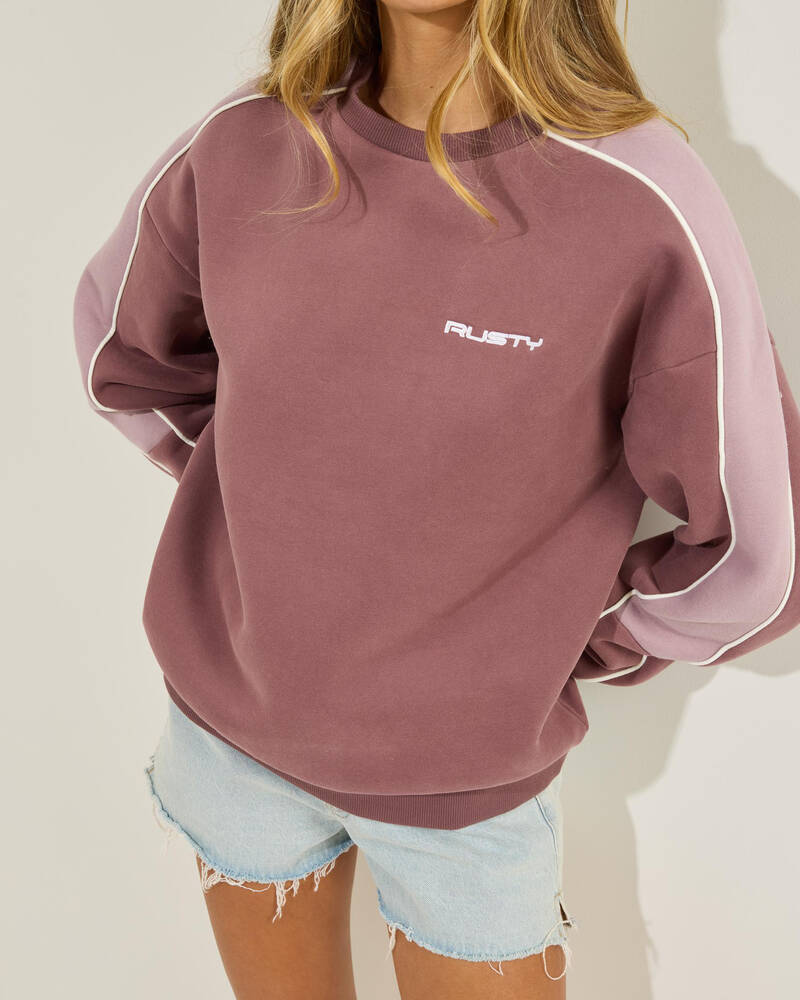 Rusty Two Timer Crewneck Sweatshirt for Womens