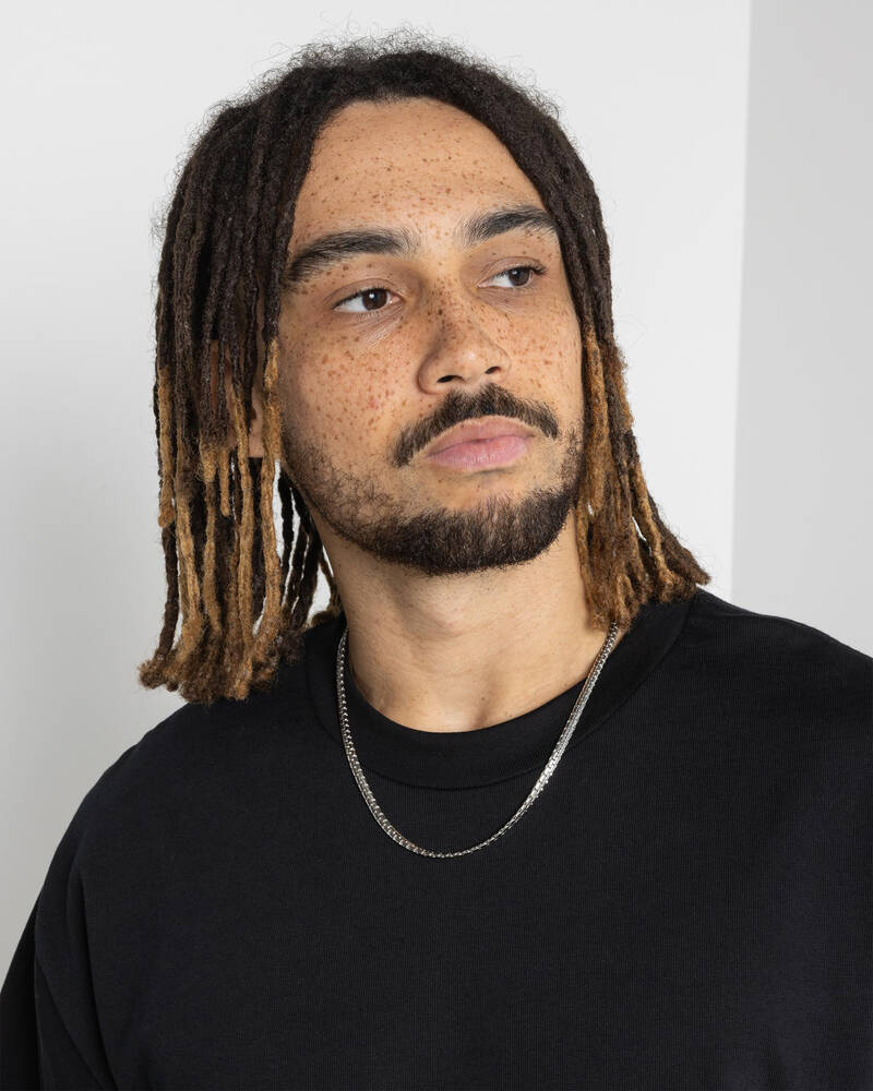 REPUBLIK Silver Snake Chain Necklace for Mens