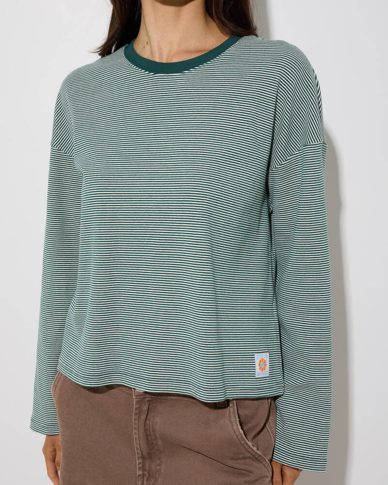 Rhythm Lexi Stripe Long Sleeve T-Shirt for Womens