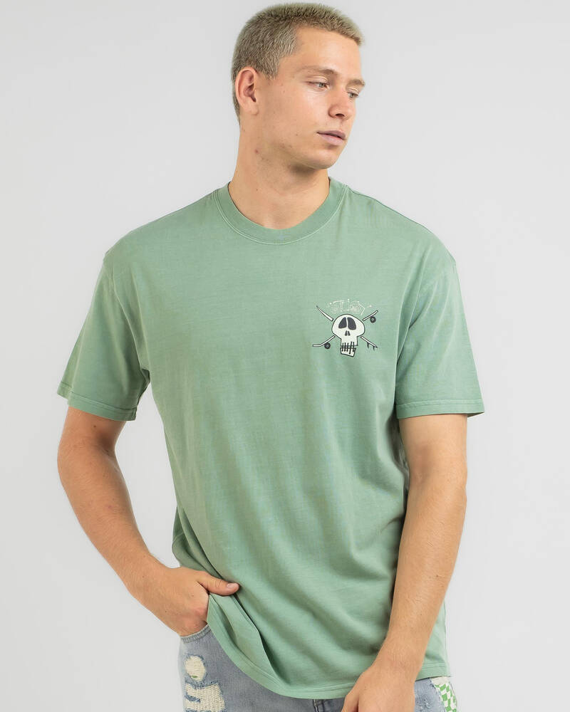 Stussy Surf Skate Skull 50/50 T-Shirt for Mens