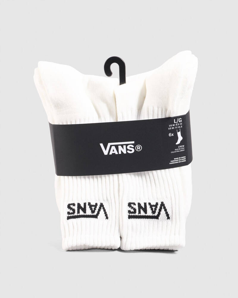Vans Classic Crew Socks 6 Pack for Mens