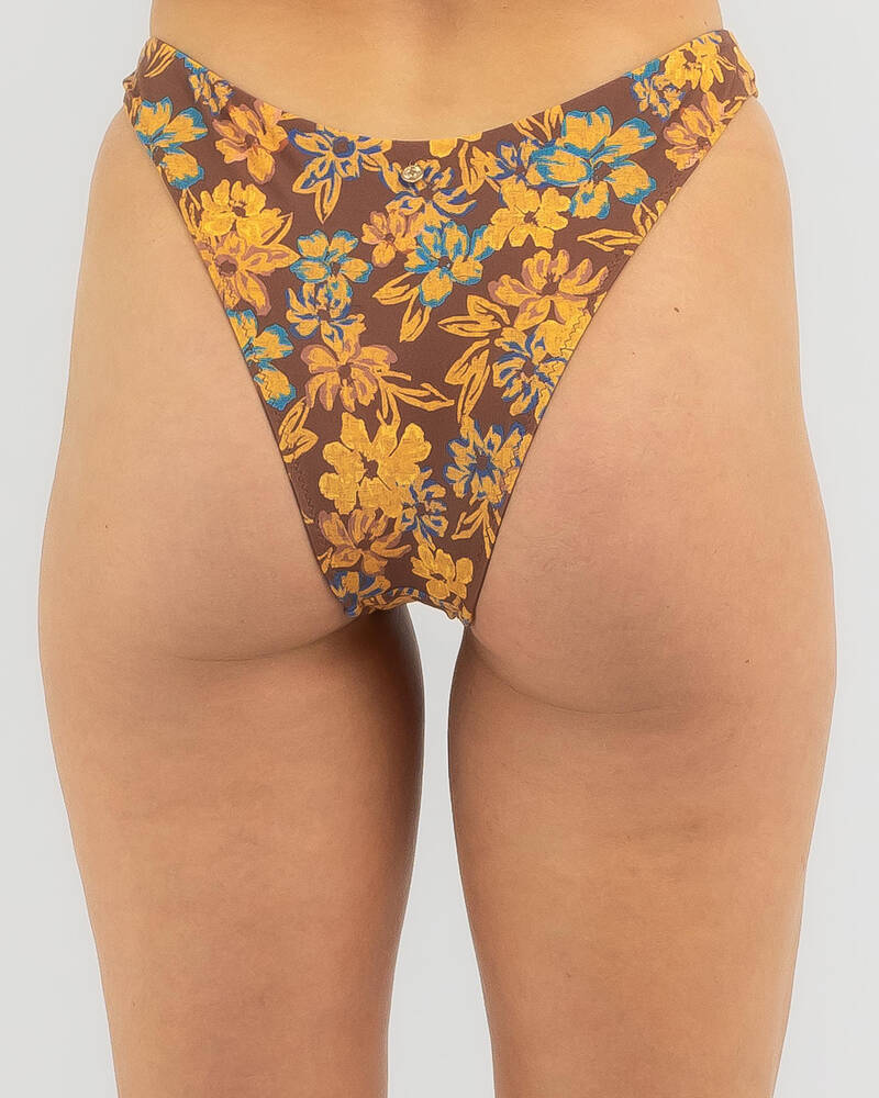 Rhythm Oasis Floral High Cut Bikini Bottom for Womens