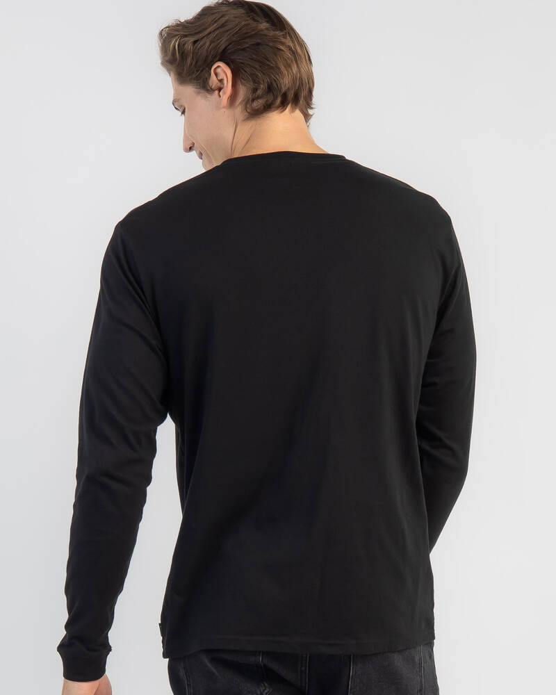 Rip Curl Fade Out Icon Long Sleeve T-Shirt for Mens