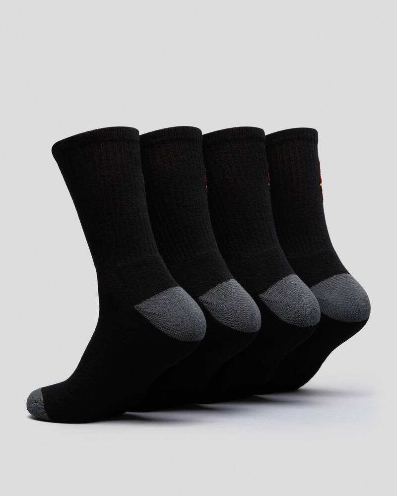 Santa Cruz Classic Dot Crew Socks 4 Pack for Mens