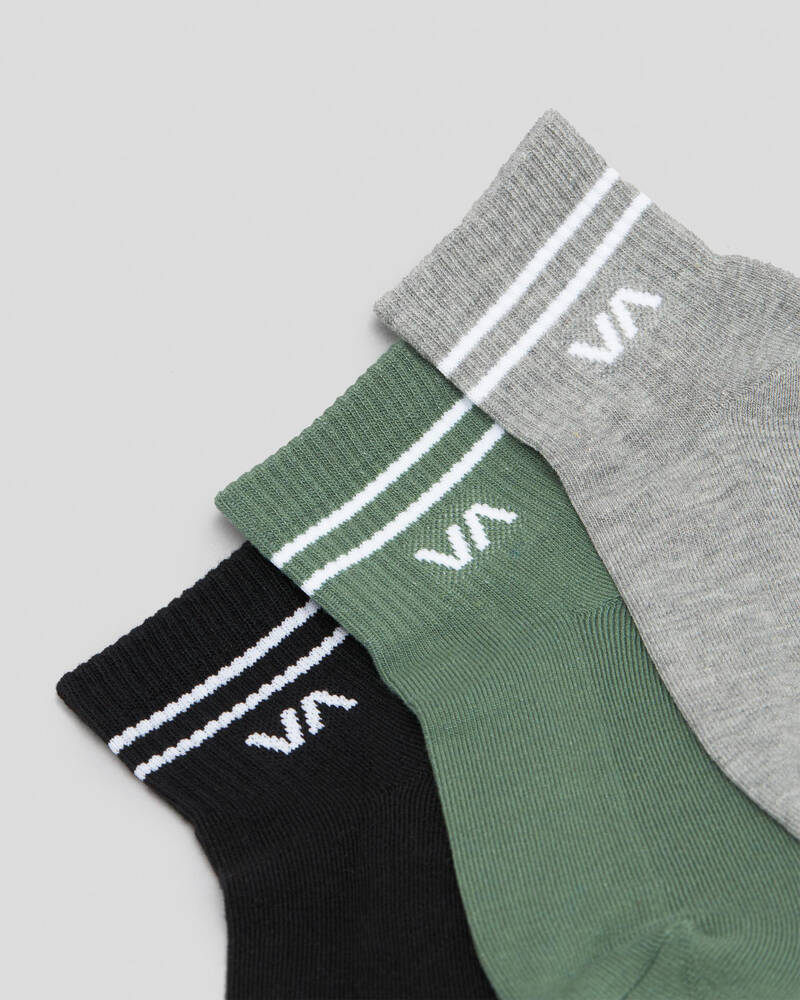 RVCA Women's VA Mini Crew Sock Pack for Womens