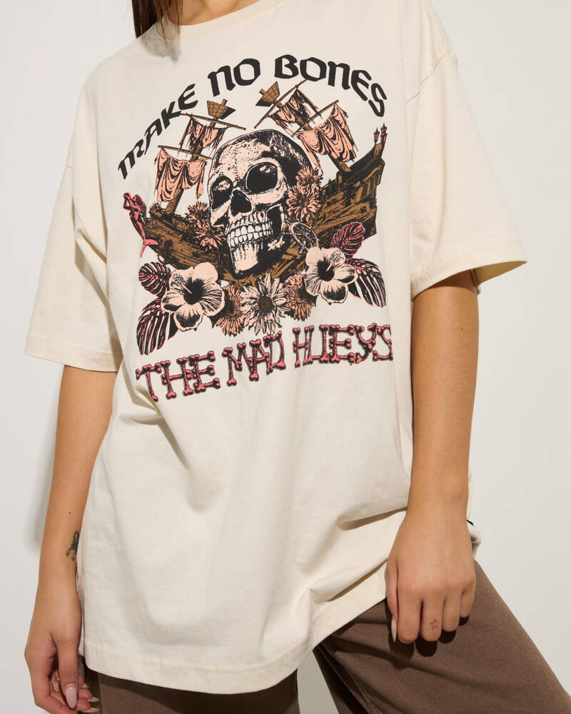 The Mad Hueys Make No Bones Oversized T-Shirt for Womens