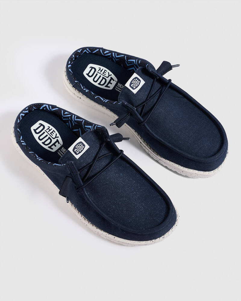 HEYDUDE Wally Slip Stretch Canvas Shoes for Mens